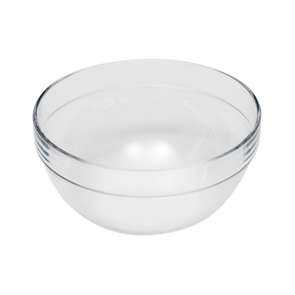 Transparente Glasschüssel