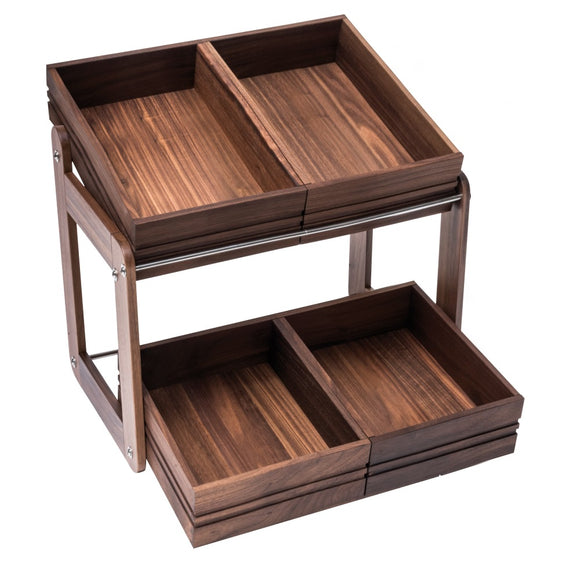 Geneigte Walnuss-Brotbox