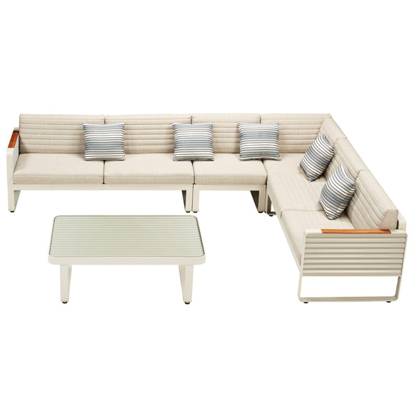 Airport Corner Lounge - Taupe Olefin