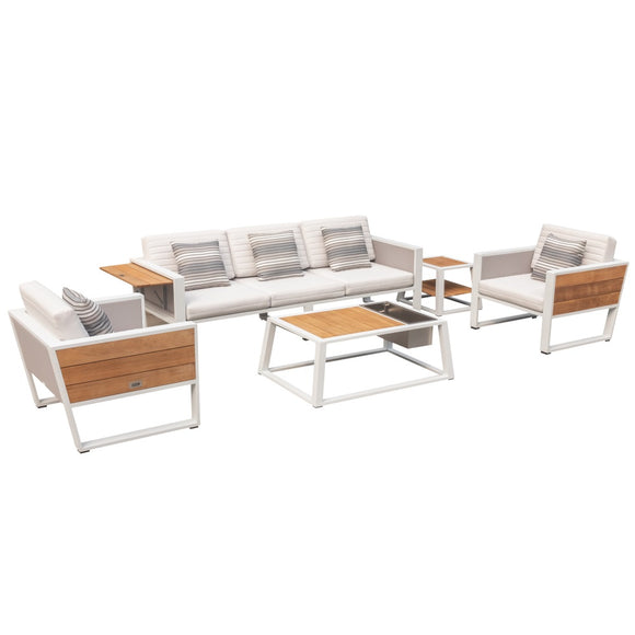 York Lounge - White/White Olefin